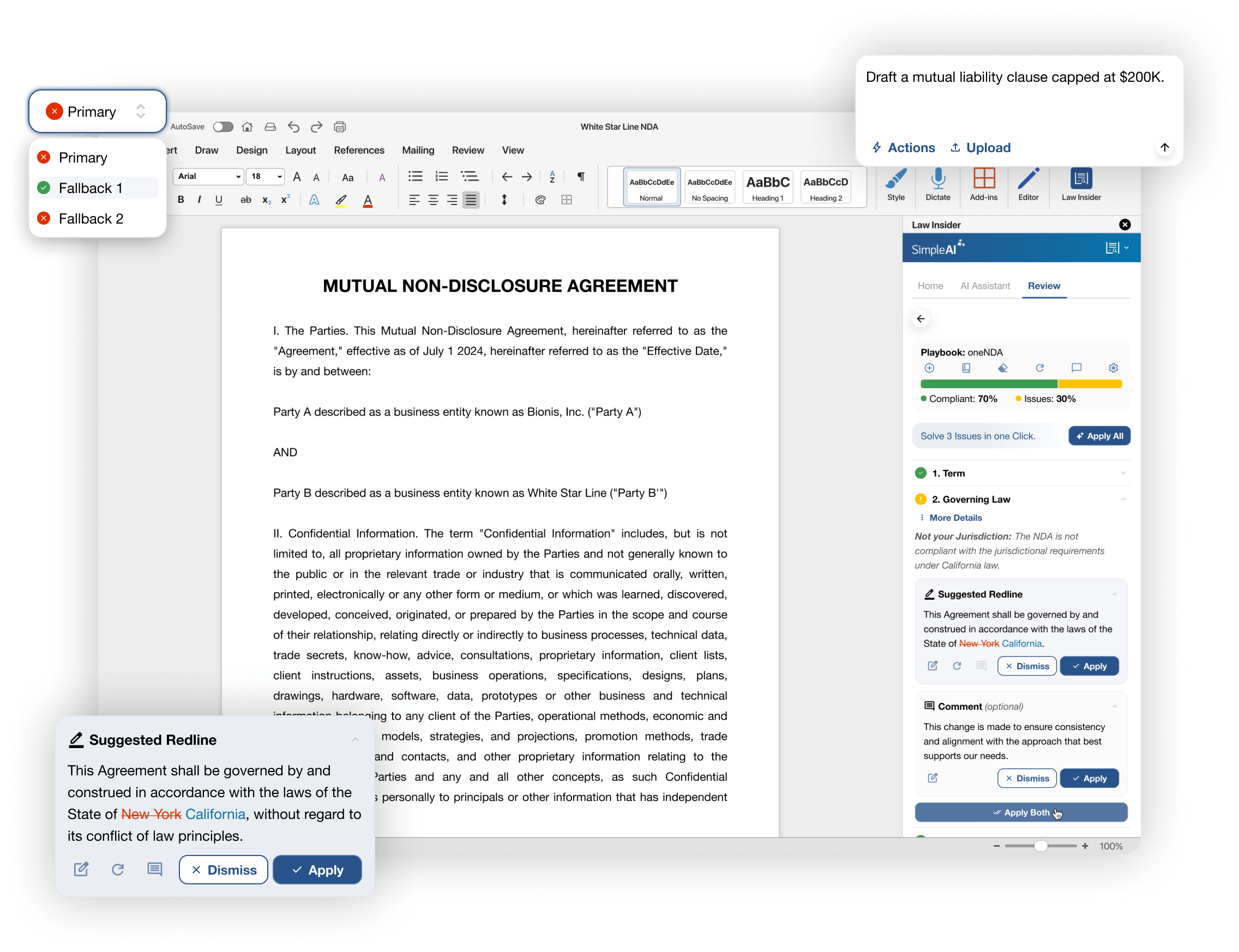 Law Insider features